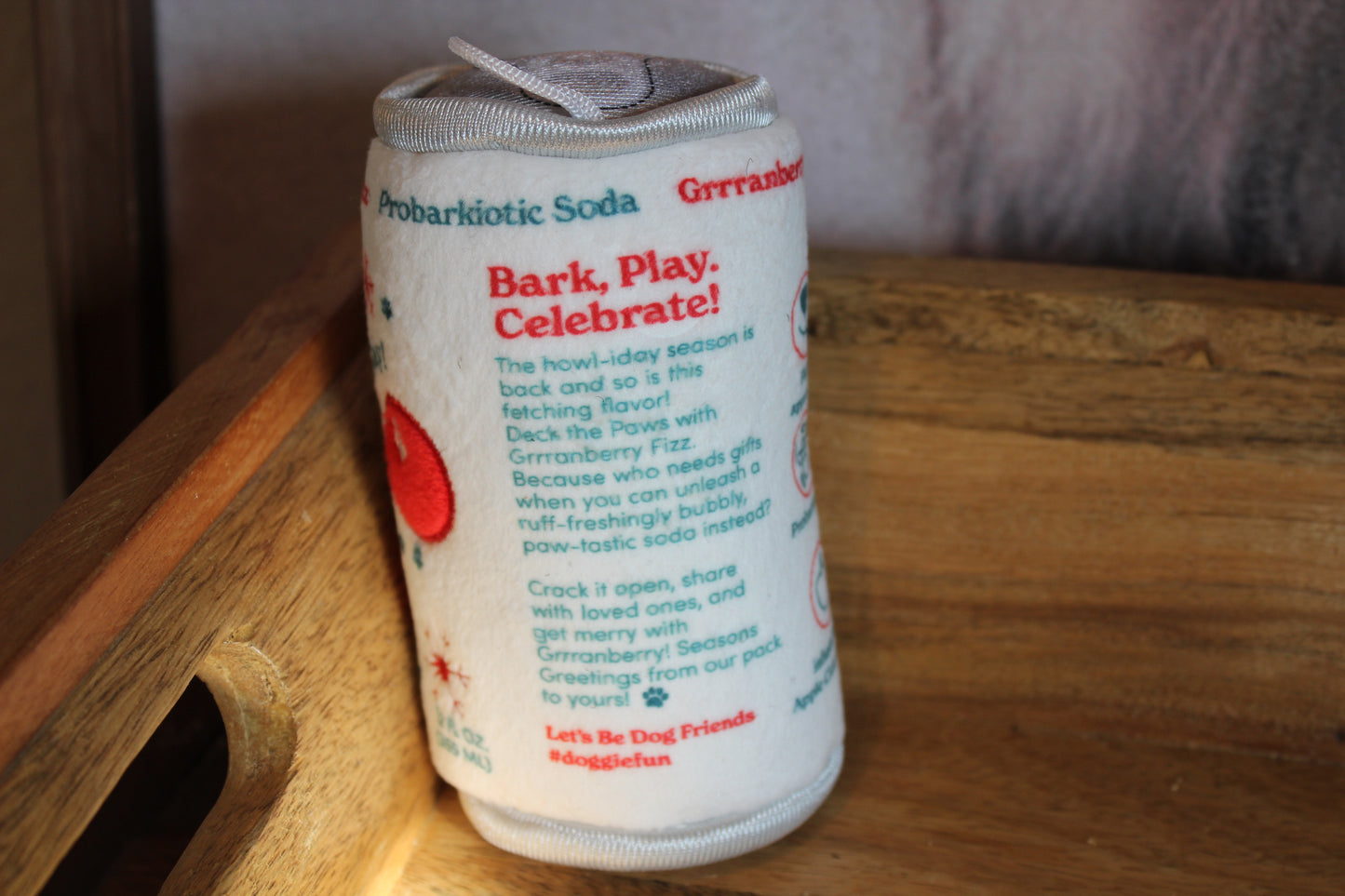 Puppi Grrranberry Fizz Dog Toy