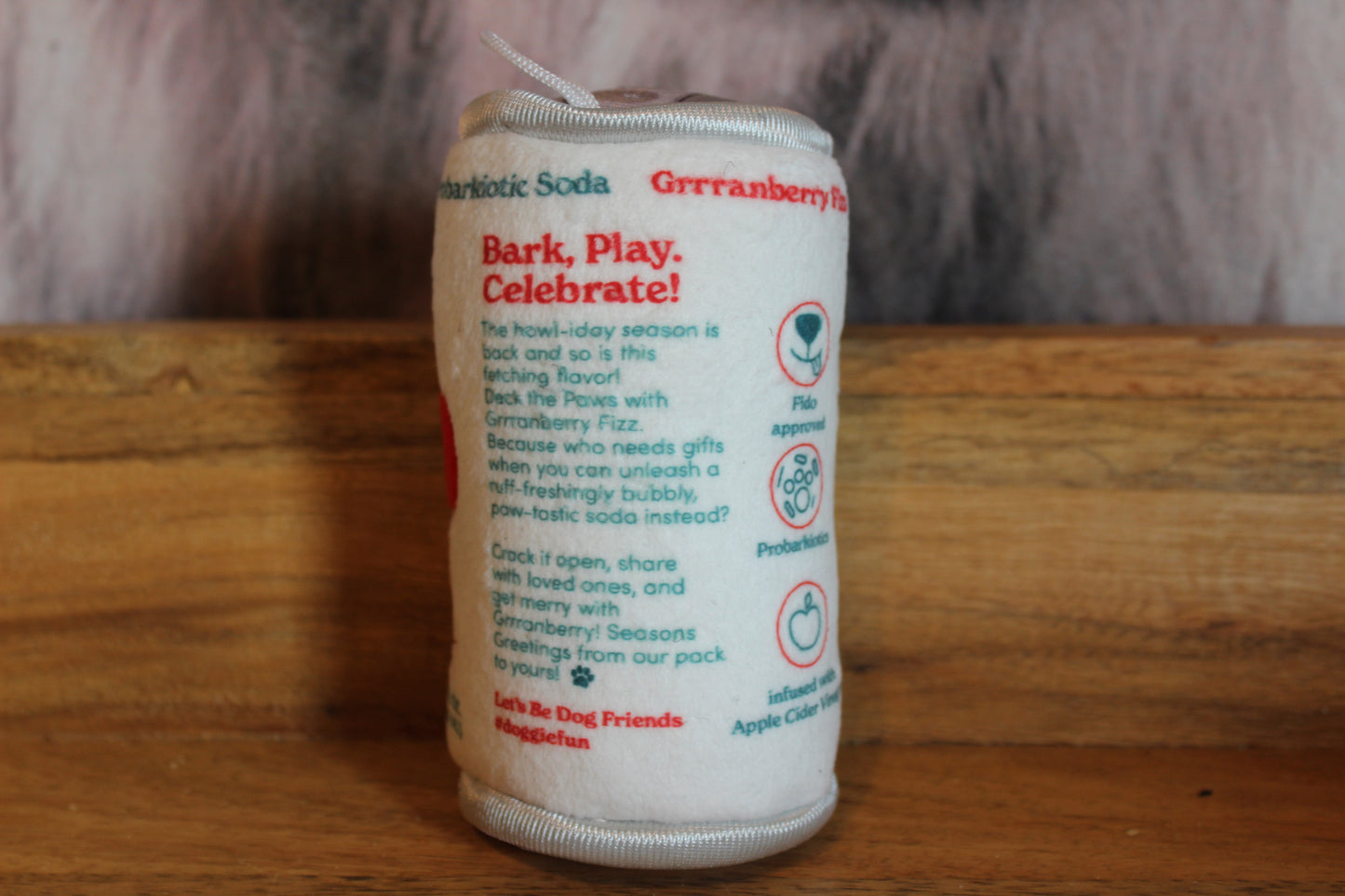 Puppi Grrranberry Fizz Dog Toy