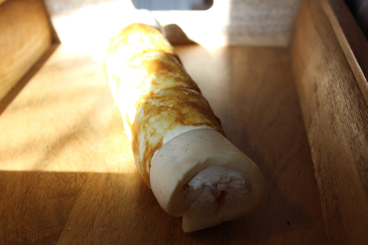 12" Chicken Wrapped Beef Cheek Rolls